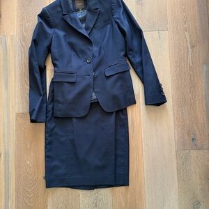 The Limited Navy Blazer and Skirt Set